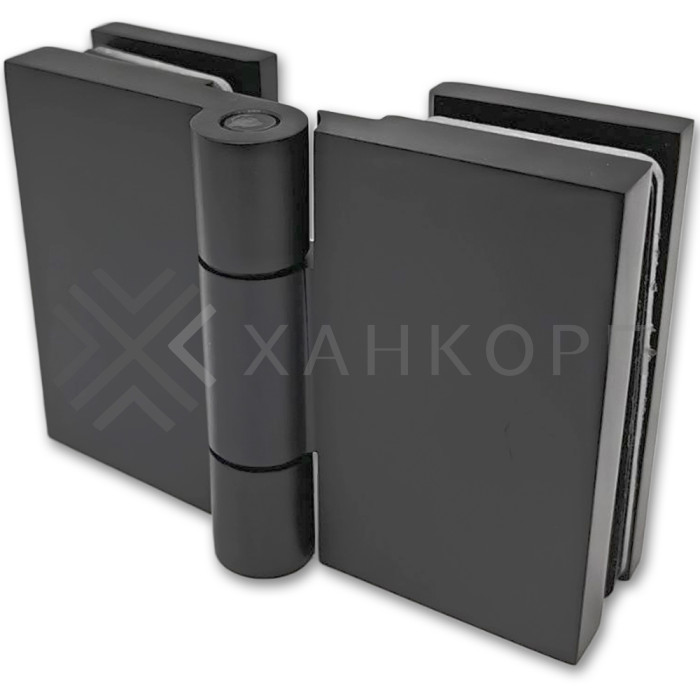 Петля Майя FDP-173 стекло-стекло 135˚-180˚, латунь/черный