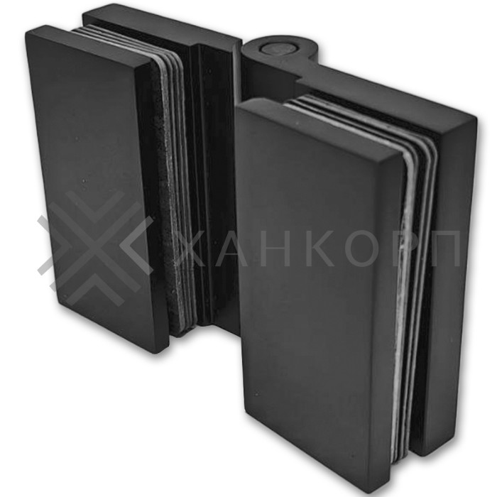 Петля Майя FDP-173 стекло-стекло 135˚-180˚, латунь/черный