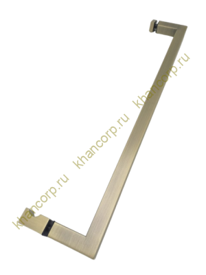 Ручка скоба FDR-85, 19х19х450х1.0 мм, нержавейка/бронза