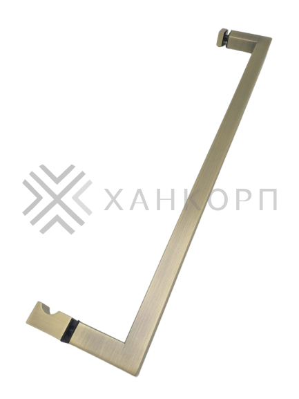 Ручка скоба FDR-85, 19х19х450х1.0 мм, нержавейка/бронза