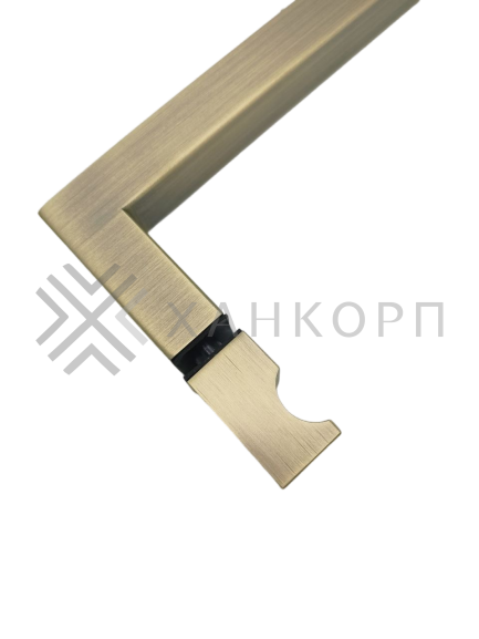 Ручка скоба FDR-85, 19х19х450х1.0 мм, нержавейка/бронза