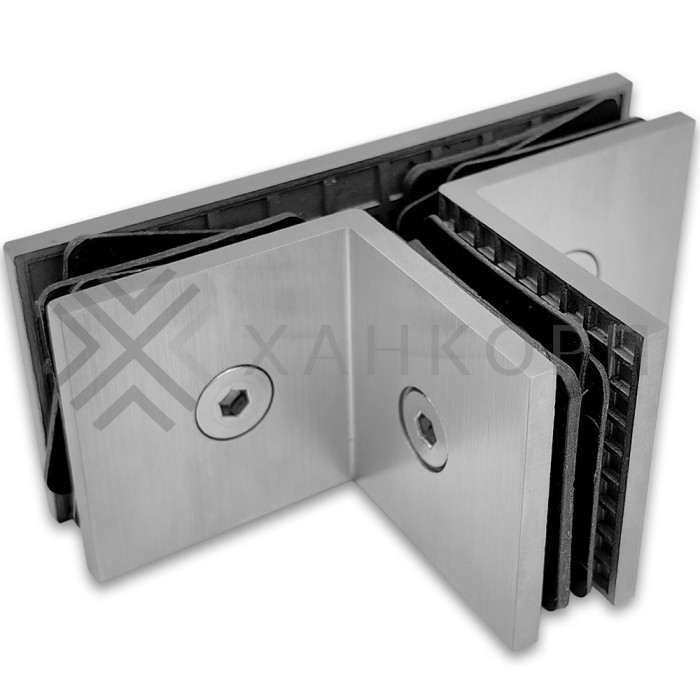 Коннектор Альфа α FDK-19 Т-образный для стекла, нержавейка/матовый