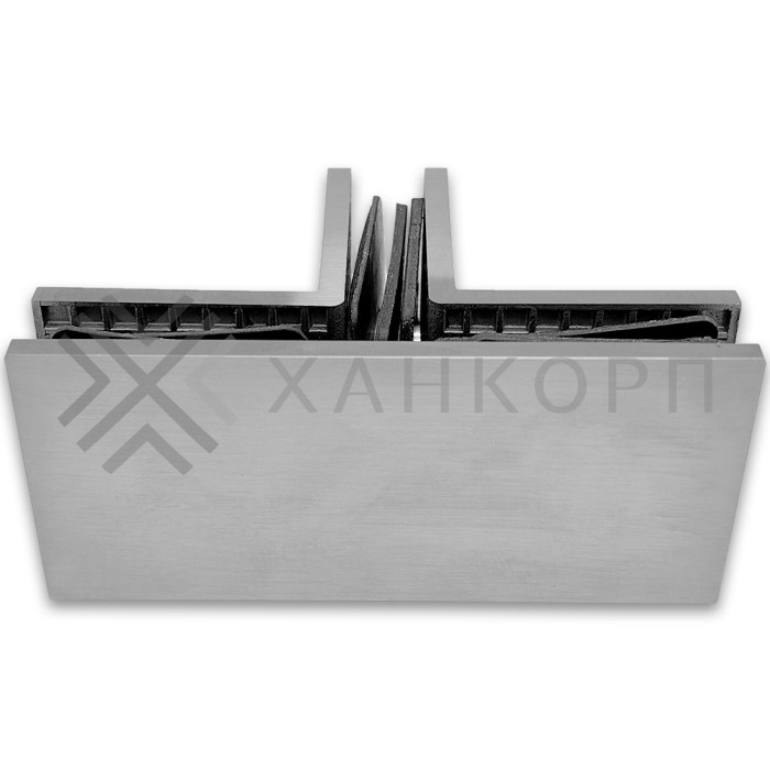 Коннектор Альфа α FDK-19 Т-образный для стекла, нержавейка/матовый