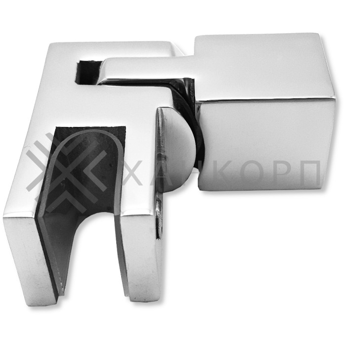 Держатель стекла FDC-52, 15х15 торцевой регулируемый, нержавейка/полированный