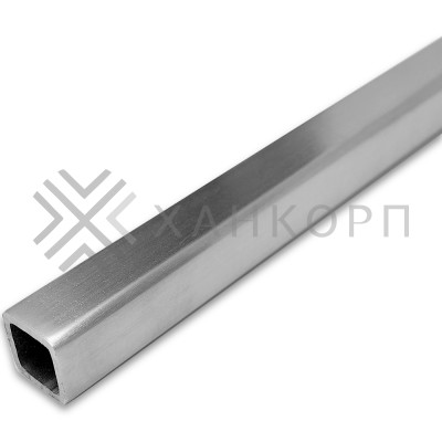 Труба FDT-503, 15х15х1 мм 3 м, нержавейка/матовый