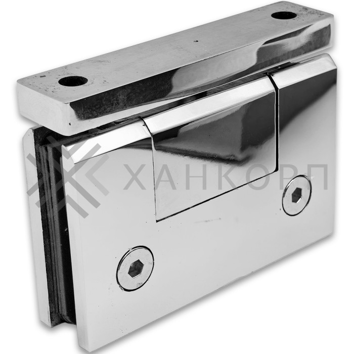 Петля Альфа α FDP-17 поворотная 360°, нержавейка/полированный