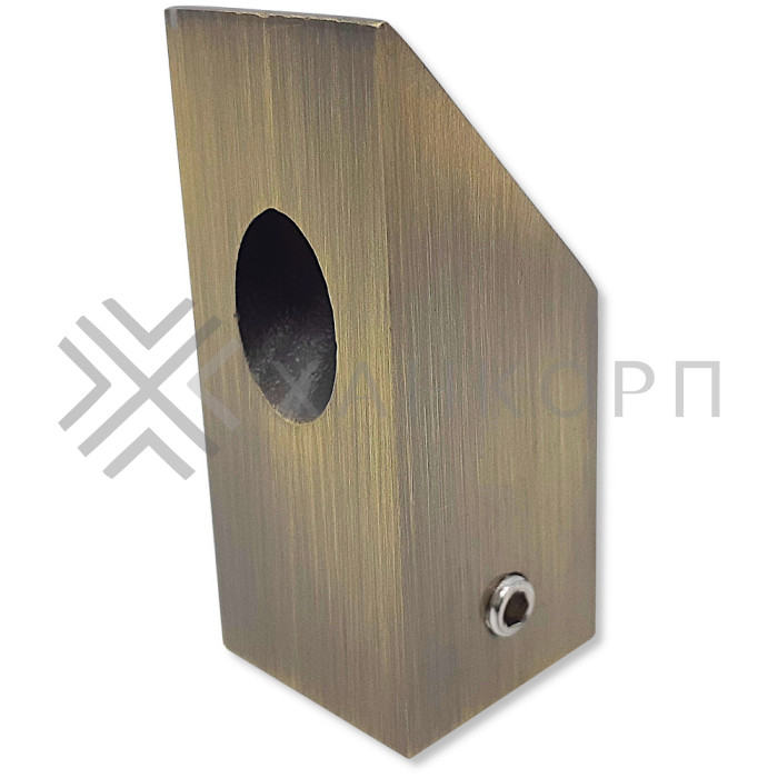 Крепление FDC-59 трубы 15х15 к стене 45°, нержавейка/бронза