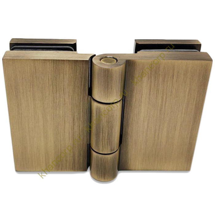 Петля Майя FDP-173 стекло-стекло 135˚-180˚, латунь/бронза