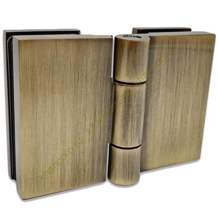 Петля Майя FDP-173 стекло-стекло 135˚-180˚, латунь/бронза