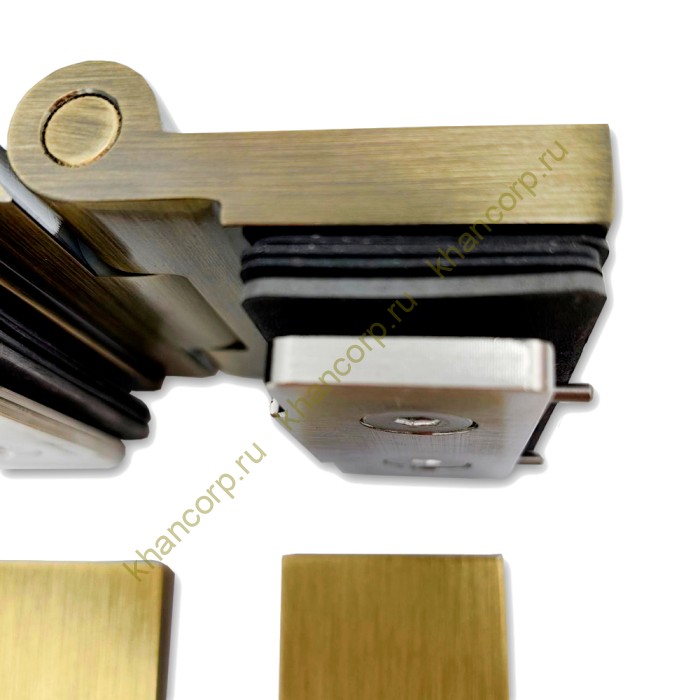 Петля Майя FDP-173 стекло-стекло 135˚-180˚, латунь/бронза