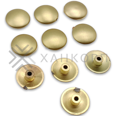 Комплект декоративных заглушек FDA-95 на винты - 10 шт, ПВХ/матовое золото