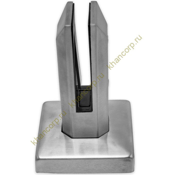 Стойка ПРЕМИУМ FOS-102 для стекла напольная 100х158 мм без сверления, дюплекс/матовый