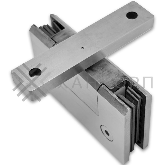 Петля Альфа α FDP-17 поворотная 360°, нержавейка/матовый