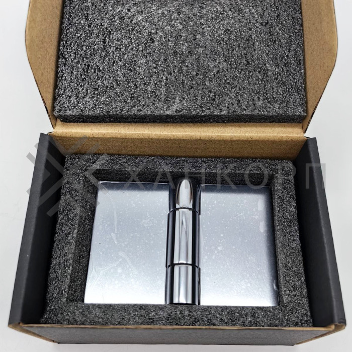 Петля Майя FDP-173 стекло-стекло 135˚-180˚, латунь/хром