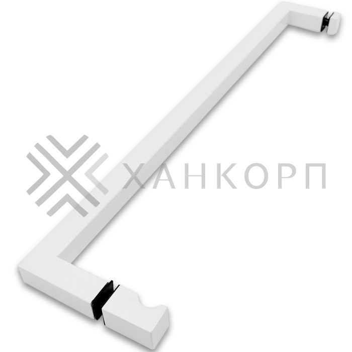 Ручка скоба FDR-85, 19х19х450х1.0 мм, нержавейка/белый
