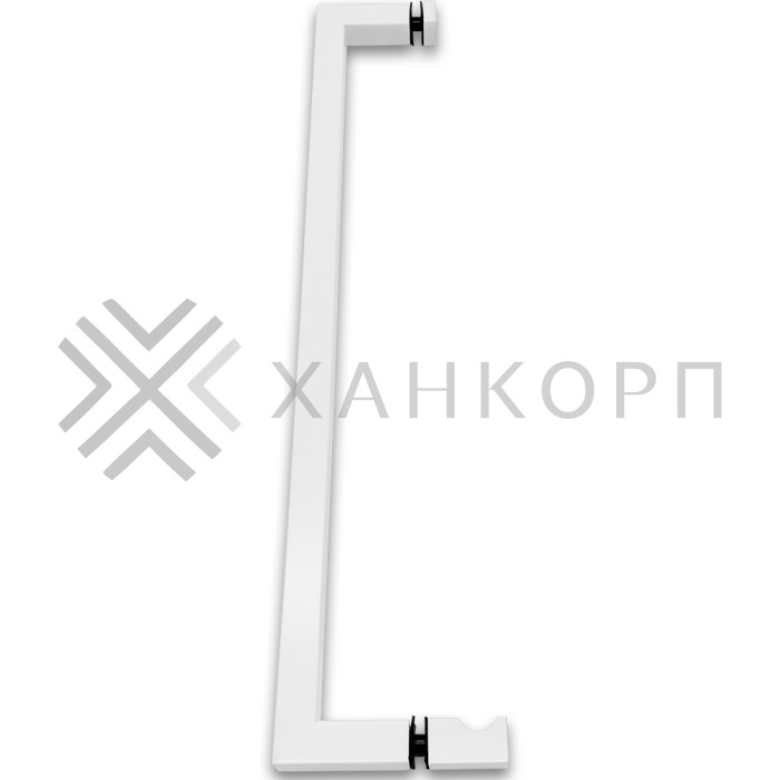 Ручка скоба FDR-85, 19х19х450х1.0 мм, нержавейка/белый