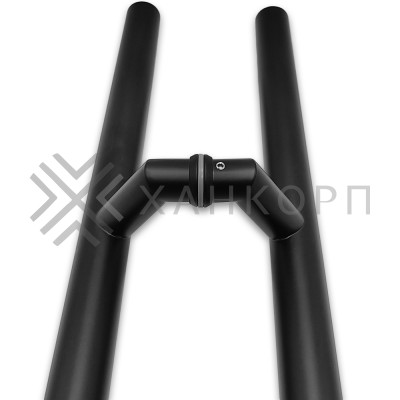 Ручка FKR-205 для стеклянных дверей 32х1020х1500 мм, нержавейка/черный