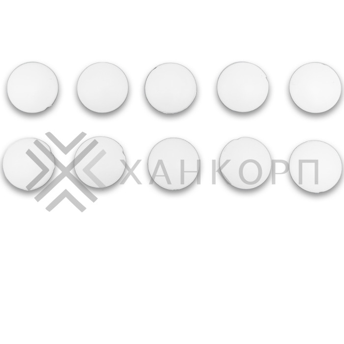 Комплект декоративных заглушек FDA-95 на винты - 10 шт, ПВХ/белый
