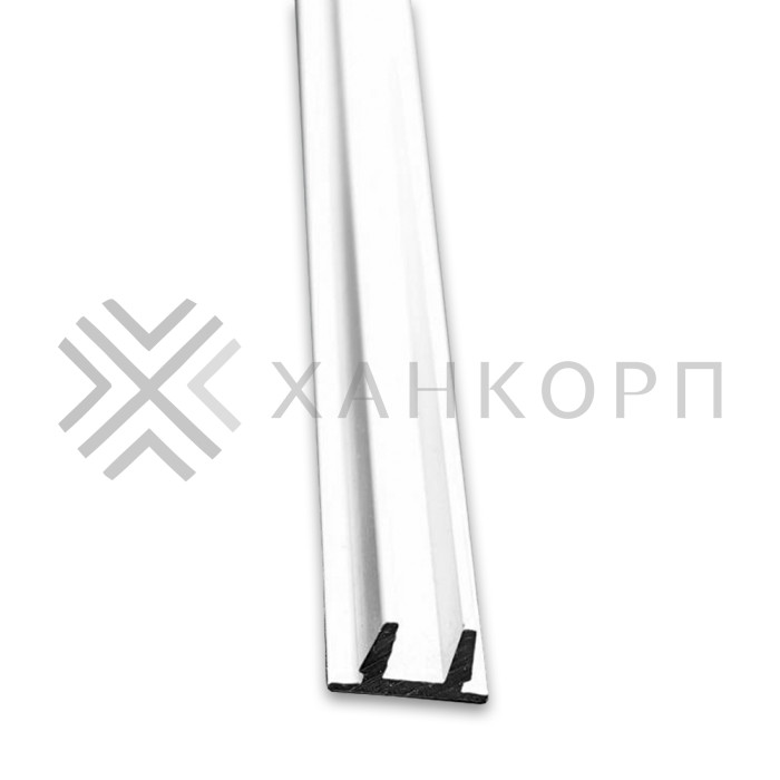 Верхняя заглушка FDPA-500.1 для п-образного профиля 19х13х2 мм, 1 м, алюминий/белый