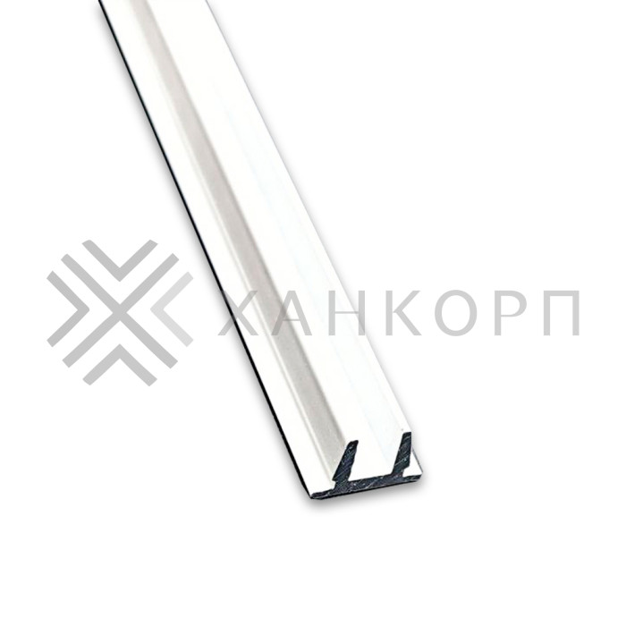 Верхняя заглушка FDPA-500.1 для п-образного профиля 19х13х2 мм, 1 м, алюминий/белый