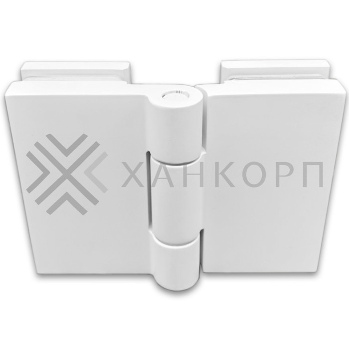 Петля Майя FDP-173 стекло-стекло 135˚-180˚, латунь/белый