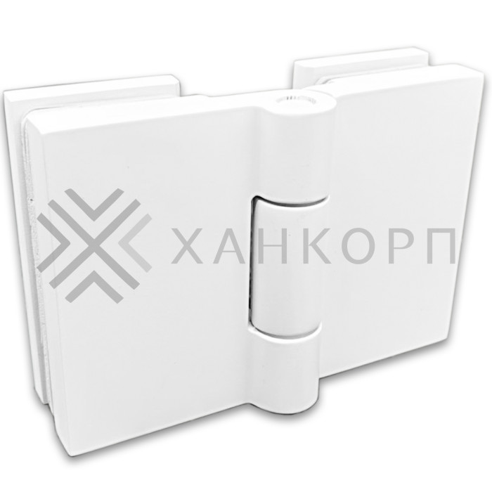 Петля Майя FDP-173 стекло-стекло 135˚-180˚, латунь/белый