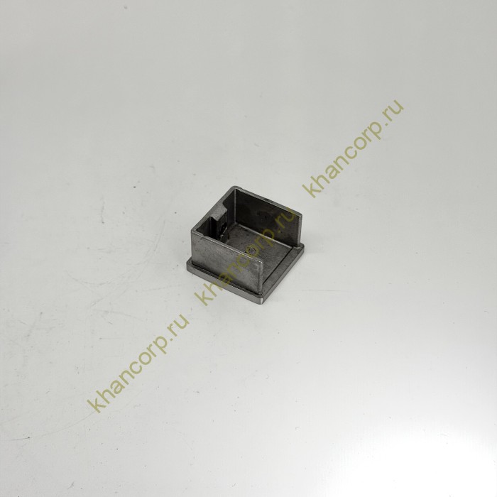 Заглушка FOP-40p.01 для поручня 40*40 мм с пазом, GRIT 320, нержавейка/матовый