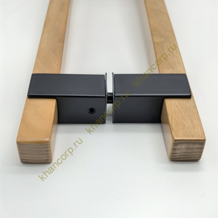 Ручка для сауны FDR-175, 20х450х550 мм, нержавейка/дерево/черный