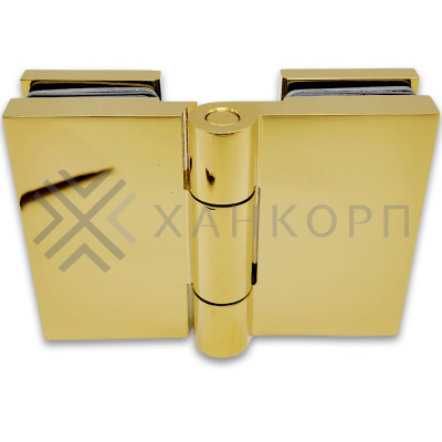 Петля Майя FDP-173 стекло-стекло 135˚-180˚, латунь/золото