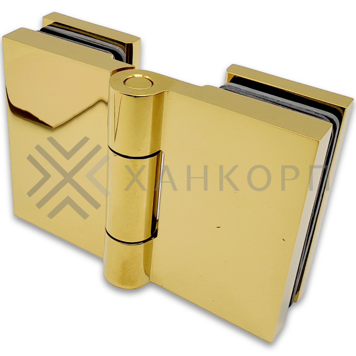 Петля Майя FDP-173 стекло-стекло 135˚-180˚, латунь/золото