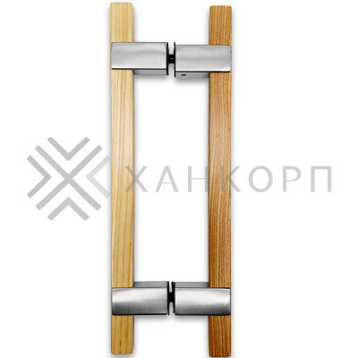 Ручка для сауны FDR-170, 20х220х320 мм, нержавейка/дерево/матовый
