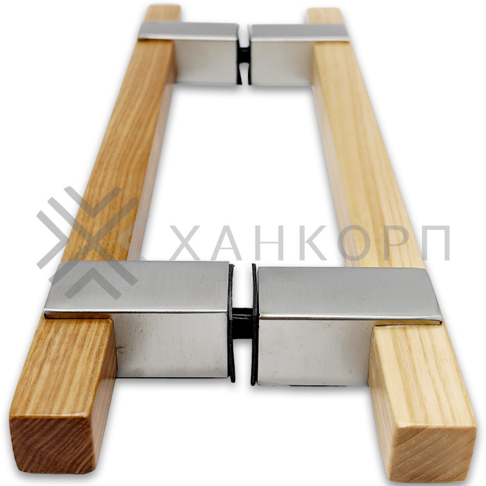 Ручка для сауны FDR-170, 20х220х320 мм, нержавейка/дерево/матовый