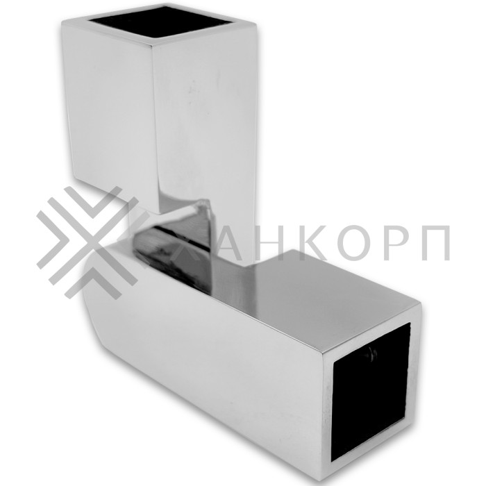 Соединитель FDC-57 трубы 15х15 регулируемый 90°-180°, нержавейка/полированный