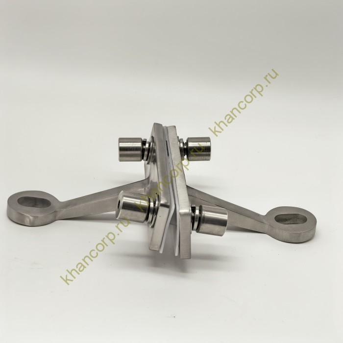 Спайдер FNS-007 на ребро жесткости двусторонний 2 точки, нержавейка/матовый