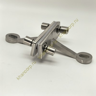 Спайдер FNS-007 на ребро жесткости двусторонний 2 точки, нержавейка/матовый