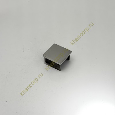 Заглушка FOP-40p.01 для поручня 40*40 мм с пазом, GRIT 600, нержавейка/полированный