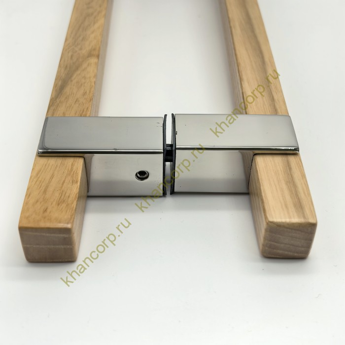 Ручка для сауны FDR-175, 20х450х550 мм, нержавейка/дерево/полированный