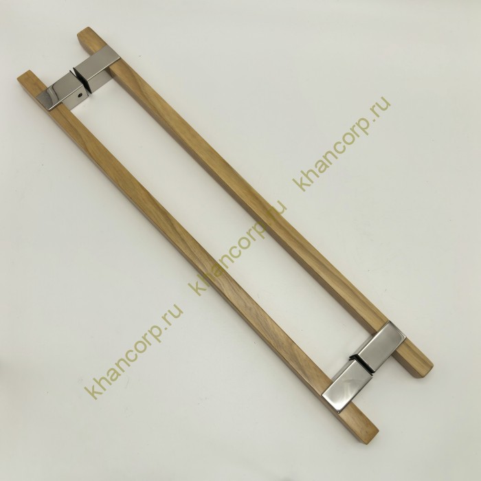 Ручка для сауны FDR-175, 20х450х550 мм, нержавейка/дерево/полированный