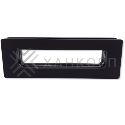 Ручка купе Дриада FDR-112, 155х52 прямоугольная, нержавейка/черный