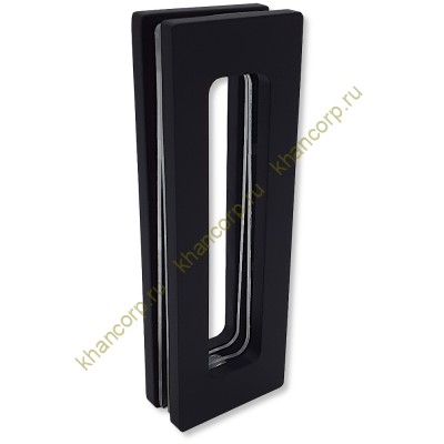 Ручка купе Дриада FDR-112, 155х52 прямоугольная, нержавейка/черный