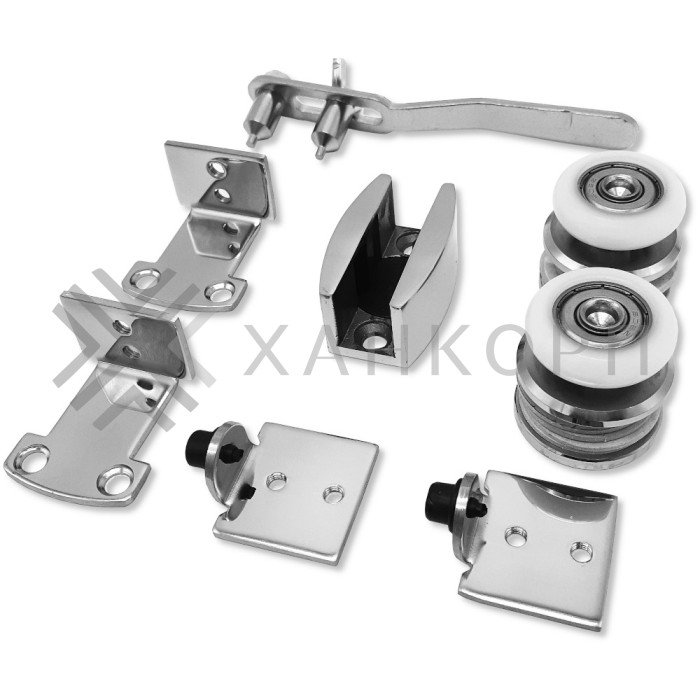 Раздвижная система FDS-3 (без трека), нержавейка/полированный