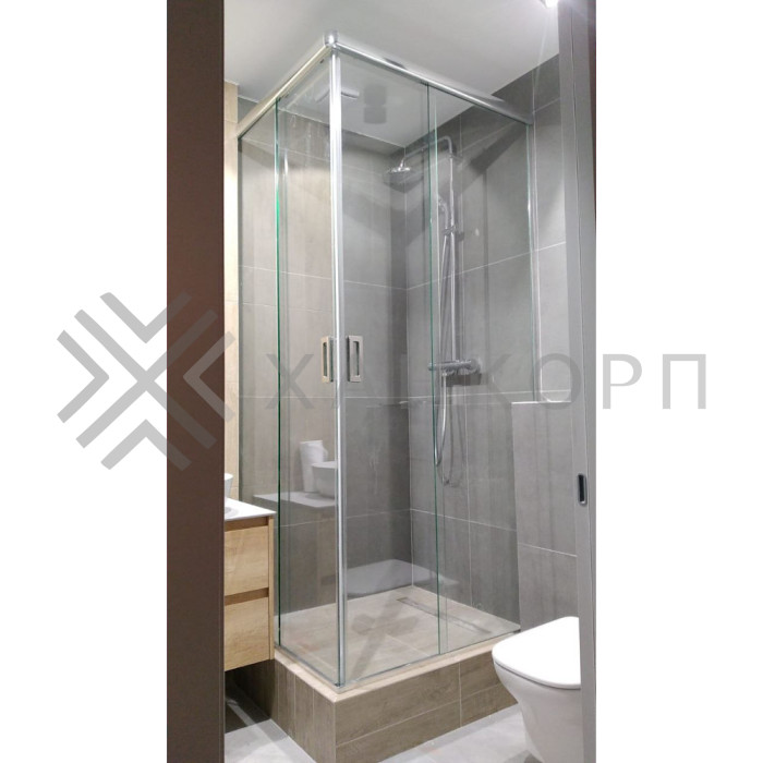 Раздвижная система FDS-3 (без трека), нержавейка/полированный