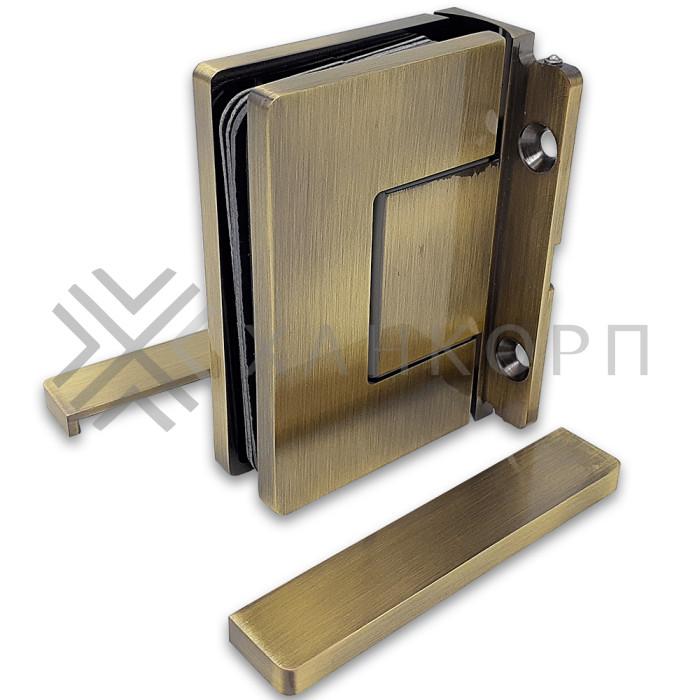 Петля Афина FDP-131 стена-стекло с центральным креплением, латунь/бронза