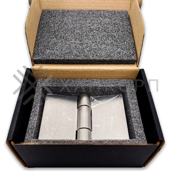 Петля Майя FDP-173 стекло-стекло 135˚-180˚, латунь/матовый