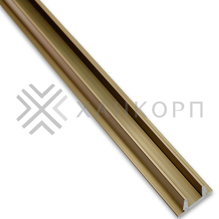 Верхняя заглушка FDPA-500.1 для п-образного профиля  1 м, алюминий/бронза