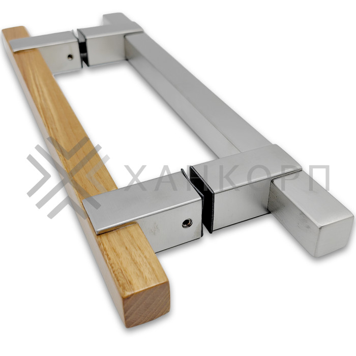 Ручка для сауны FDR-171, 20х220х320 мм, нержавейка/дерево/матовый