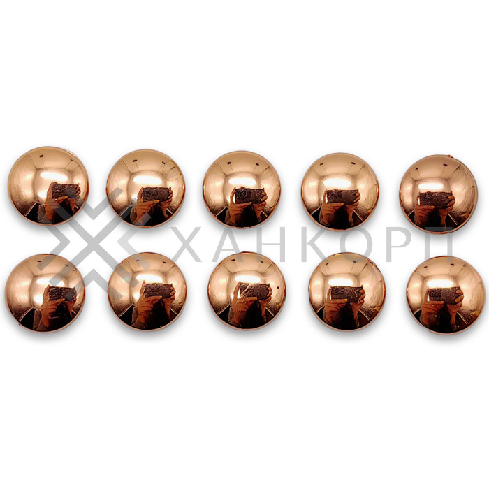 Комплект декоративных заглушек FDA-95 на винты - 10 шт, ПВХ/розовое золото