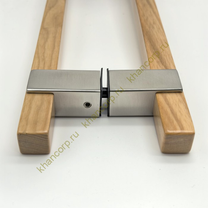 Ручка для сауны FDR-175, 20х450х550 мм, нержавейка/дерево/матовый