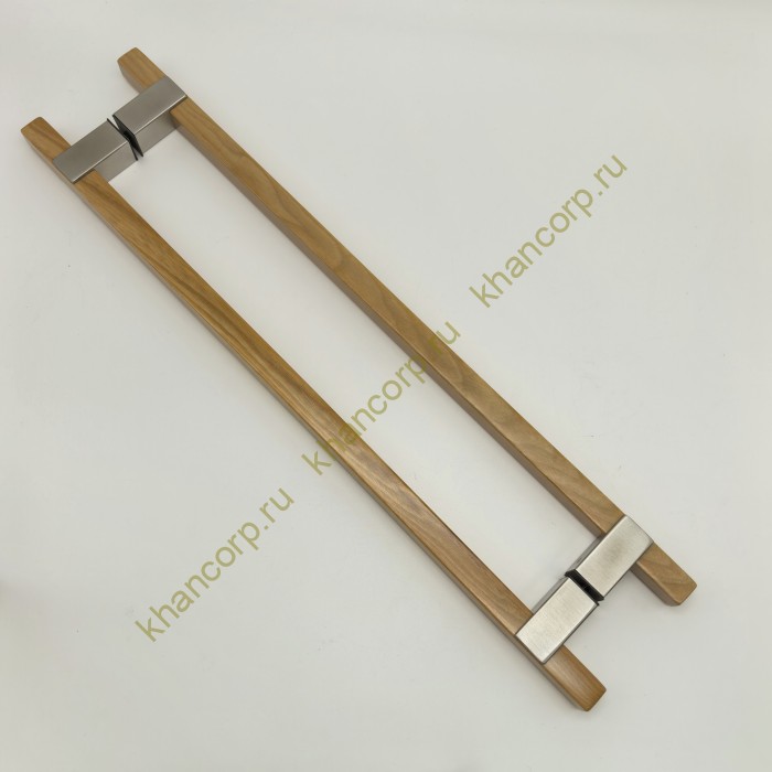 Ручка для сауны FDR-175, 20х450х550 мм, нержавейка/дерево/матовый