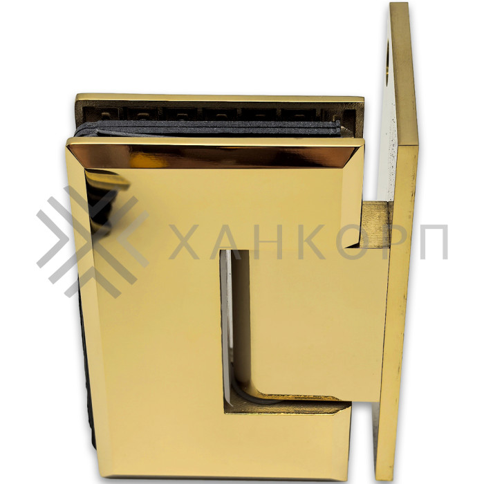 Петля Бета β FDP-20 стена-стекло с боковым креплением, нержавейка/золото